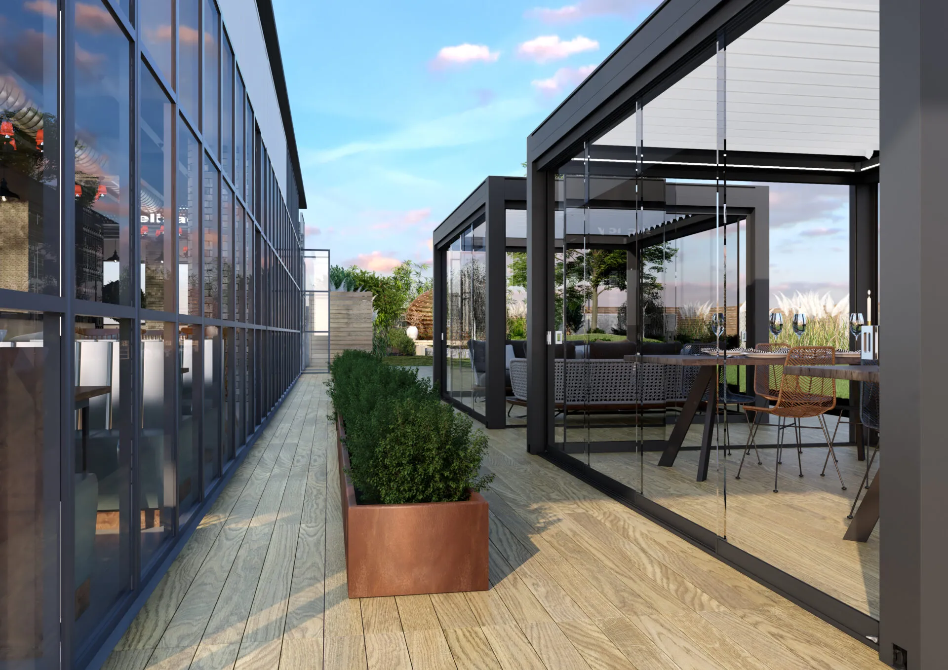 Come chiudere una pergola